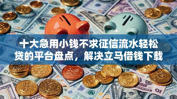 十大急用小钱不求征信流水轻松贷的平台盘点，解决立马借钱下载的问题