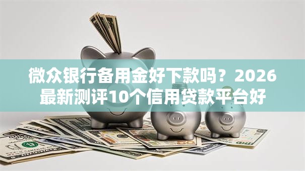 微众银行备用金好下款吗？2026最新测评10个信用贷款平台好