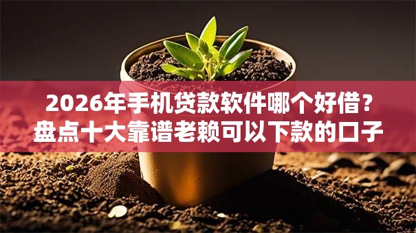 2026年手机贷款软件哪个好借?盘点十大靠谱老赖可以下款的口子 2026年手机贷款软件哪个好借?盘点十大靠谱老赖可以下款的口子