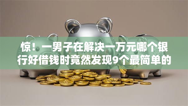 惊！一男子在解决一万元哪个银行好借钱时竟然发现9个最简单的贷款平台，事后分享了出来