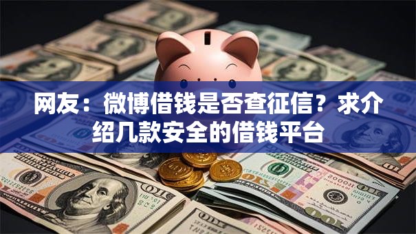 网友：微博借钱是否查征信？求介绍几款安全的借钱平台