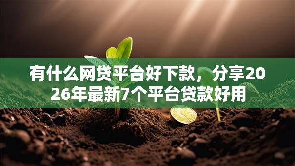 有什么网贷平台好下款，分享2026年最新7个平台贷款好用