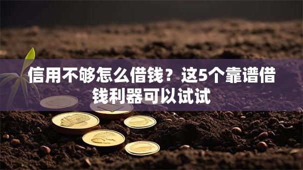 信用不够怎么借钱？这5个靠谱借钱利器可以试试