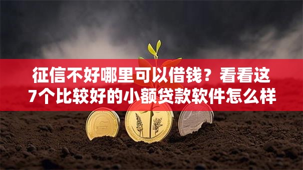 征信不好哪里可以借钱？看看这7个比较好的小额贷款软件怎么样