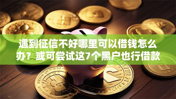 遇到征信不好哪里可以借钱怎么办?或可尝试这7个黑户也行借款的软件 遇到征信不好哪里可以借钱怎么办?或可尝试这7个黑户也行借款的软件