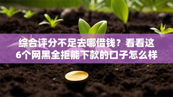 综合评分不足去哪借钱？看看这6个网黑全拒能下款的口子怎么样