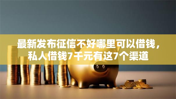 最新发布征信不好哪里可以借钱，私人借钱7千元有这7个渠道