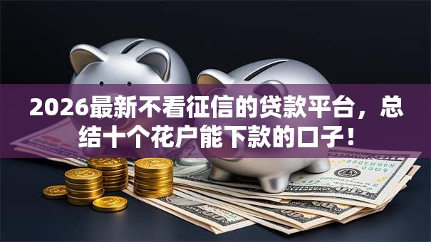 2026最新不看征信的贷款平台，总结十个花户能下款的口子！