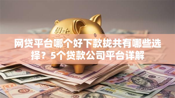 网贷平台哪个好下款拢共有哪些选择？5个贷款公司平台详解