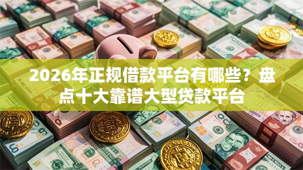 2026年正规借款平台有哪些？盘点十大靠谱大型贷款平台