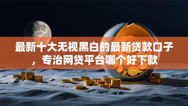 最新十大无视黑白的最新贷款口子，专治网贷平台哪个好下款