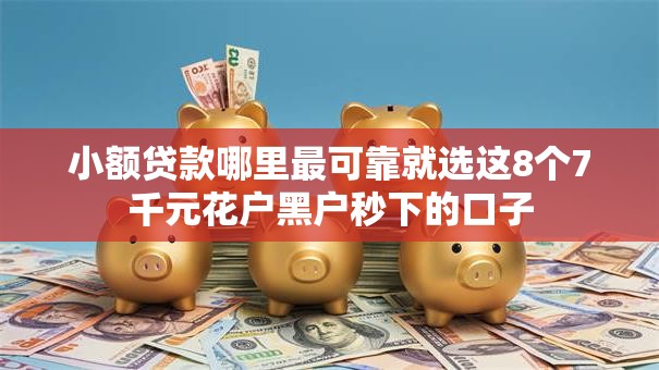 小额贷款哪里最可靠就选这8个7千元花户黑户秒下的口子