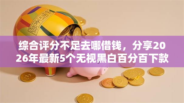 综合评分不足去哪借钱，分享2026年最新5个无视黑白百分百下款的借款平台