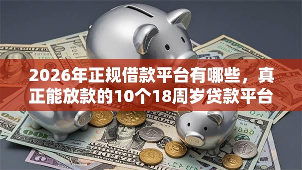 2026年正规借款平台有哪些，真正能放款的10个18周岁贷款平台推荐