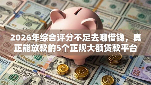2026年综合评分不足去哪借钱，真正能放款的5个正规大额贷款平台推荐
