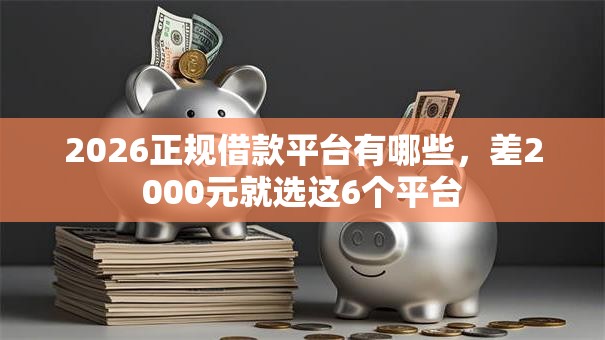 2026正规借款平台有哪些，差2000元就选这6个平台