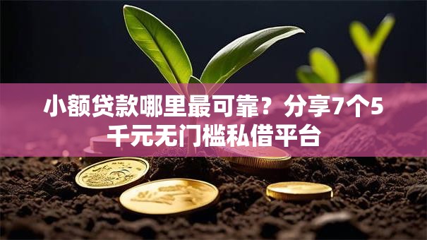 小额贷款哪里最可靠？分享7个5千元无门槛私借平台