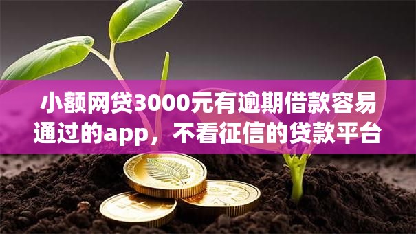小额网贷3000元有逾期借款容易通过的app,不看征信的贷款平台的8个平台介绍 小额网贷3000元有逾期借款容易通过的app,不看征信的贷款平台的8个平台介绍