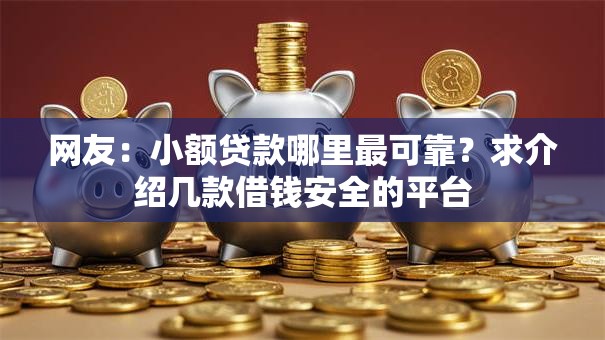 网友：小额贷款哪里最可靠？求介绍几款借钱安全的平台