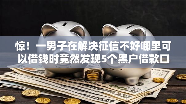惊！一男子在解决征信不好哪里可以借钱时竟然发现5个黑户借款口子，事后分享了出来