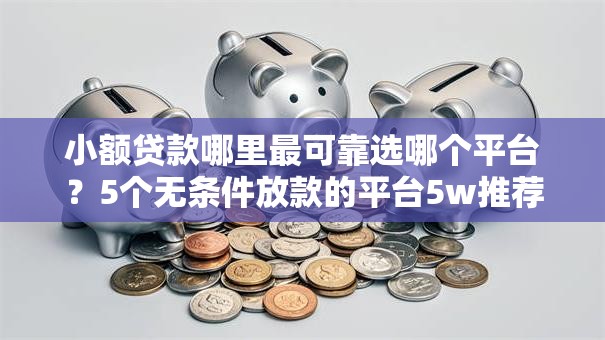 小额贷款哪里最可靠选哪个平台？5个无条件放款的平台5w推荐