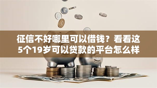 征信不好哪里可以借钱？看看这5个19岁可以贷款的平台怎么样