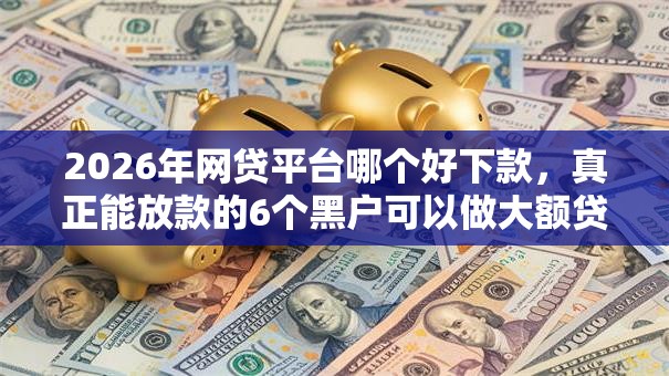 2026年网贷平台哪个好下款，真正能放款的6个黑户可以做大额贷款口子推荐