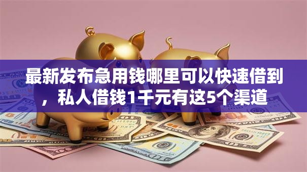 最新发布急用钱哪里可以快速借到，私人借钱1千元有这5个渠道