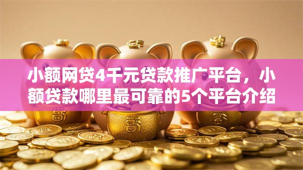 小额网贷4千元贷款推广平台，小额贷款哪里最可靠的5个平台介绍