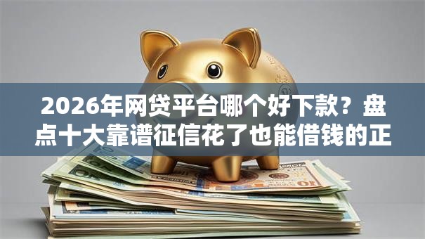 2026年网贷平台哪个好下款？盘点十大靠谱征信花了也能借钱的正规平台