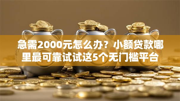 急需2000元怎么办?小额贷款哪里最可靠试试这5个无门槛平台 急需2000元怎么办?小额贷款哪里最可靠试试这5个无门槛平台
