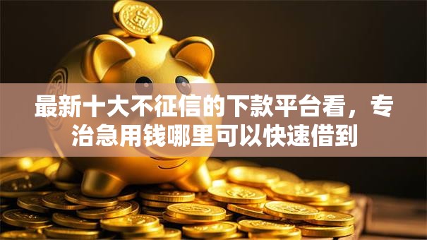最新十大不征信的下款平台看，专治急用钱哪里可以快速借到