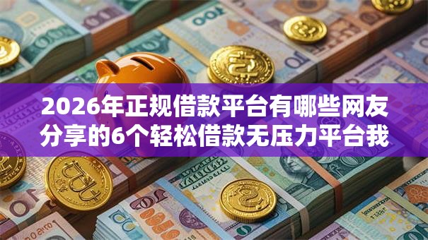 2026年正规借款平台有哪些网友分享的6个轻松借款无压力平台我觉得不错! 2026年正规借款平台有哪些网友分享的6个轻松借款无压力平台我觉得不错!