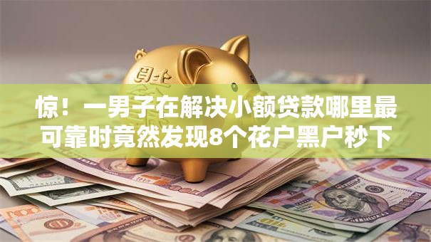 惊！一男子在解决小额贷款哪里最可靠时竟然发现8个花户黑户秒下的口子，事后分享了出来