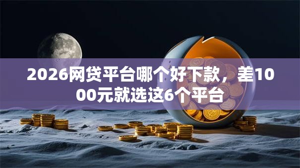 2026网贷平台哪个好下款，差1000元就选这6个平台