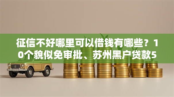 征信不好哪里可以借钱有哪些？10个貌似免审批、苏州黑户贷款5万的平台合集