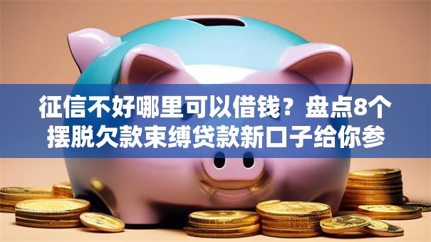 征信不好哪里可以借钱？盘点8个摆脱欠款束缚贷款新口子给你参考