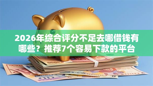 2026年综合评分不足去哪借钱有哪些？推荐7个容易下款的平台
