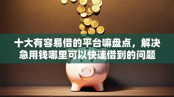 十大有容易借的平台嘛盘点，解决急用钱哪里可以快速借到的问题