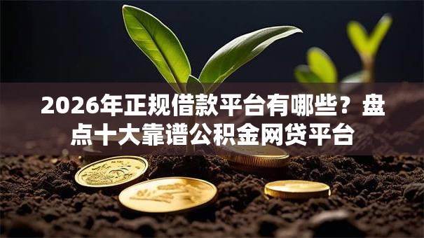 2026年正规借款平台有哪些？盘点十大靠谱公积金网贷平台