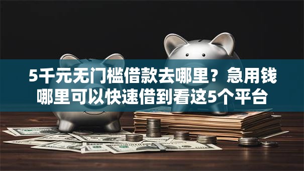5千元无门槛借款去哪里？急用钱哪里可以快速借到看这5个平台