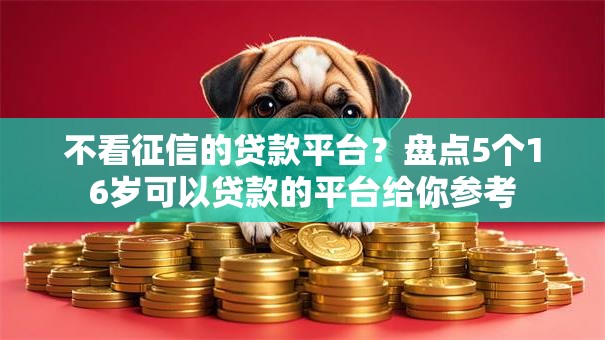 不看征信的贷款平台？盘点5个16岁可以贷款的平台给你参考