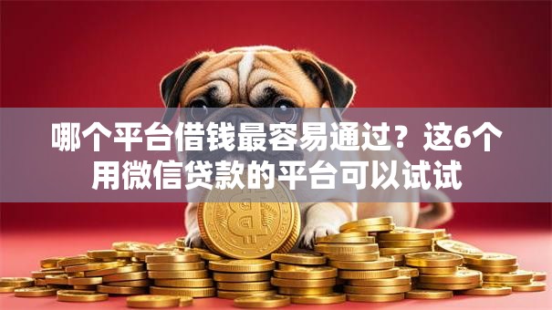 哪个平台借钱最容易通过?这6个用微信贷款的平台可以试试 哪个平台借钱最容易通过?这6个用微信贷款的平台可以试试