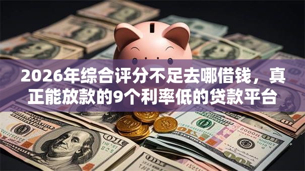 2026年综合评分不足去哪借钱，真正能放款的9个利率低的贷款平台推荐