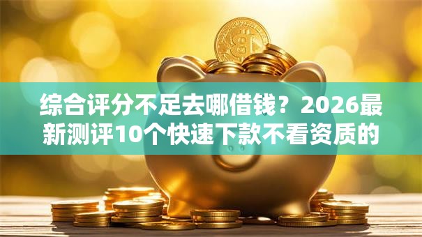 综合评分不足去哪借钱？2026最新测评10个快速下款不看资质的贷款平台平台