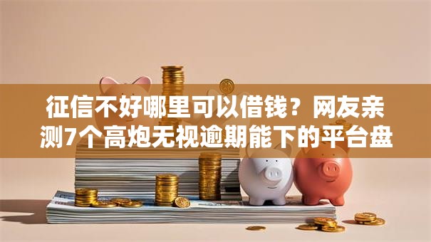 征信不好哪里可以借钱？网友亲测7个高炮无视逾期能下的平台盘点