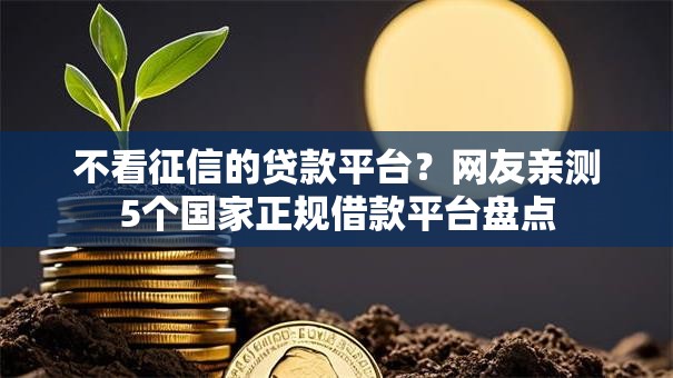 不看征信的贷款平台?网友亲测5个国家正规借款平台盘点 不看征信的贷款平台?网友亲测5个国家正规借款平台盘点