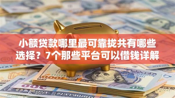 小额贷款哪里最可靠拢共有哪些选择？7个那些平台可以借钱详解