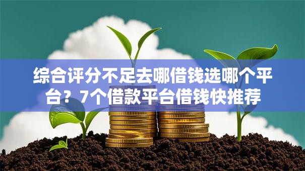 综合评分不足去哪借钱选哪个平台？7个借款平台借钱快推荐