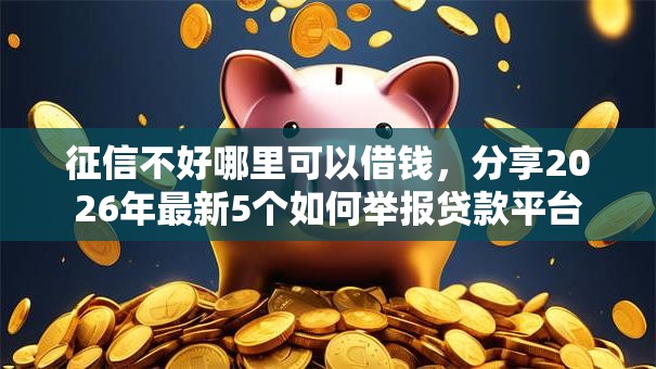征信不好哪里可以借钱，分享2026年最新5个如何举报贷款平台